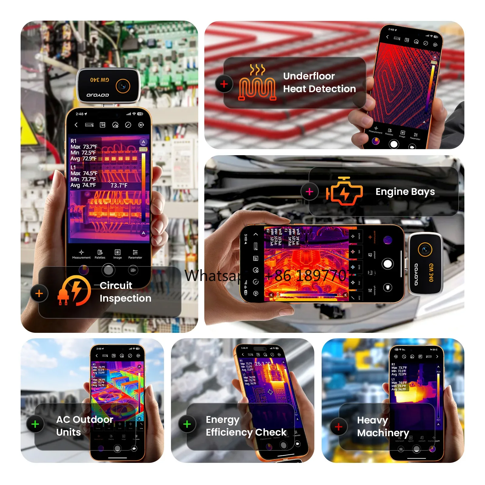 Thermal Imaging Camera 256X192 - Thermal Camera For Iphone 15/16/17 Series